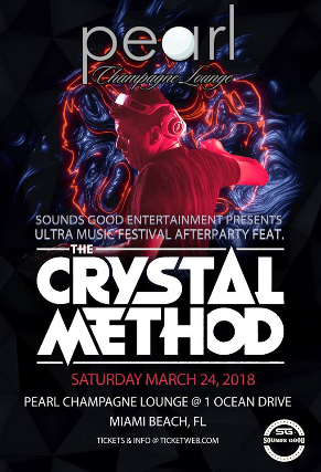The Crystal Method, Afrobeta — produced by Coastal Productions at Pearl at Nikki Beach, Miami Beach, FL