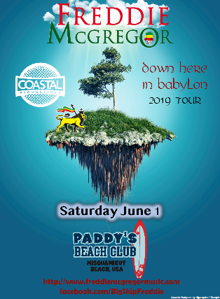 Freddie McGregor & The Big Ship Band — produced by Coastal Productions at Paddy's Beach Club, Westerly, RI