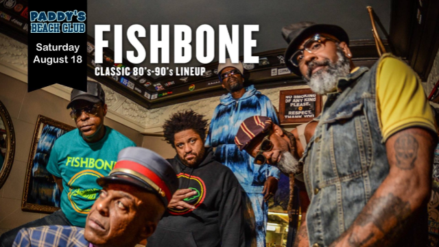 Fishbone, Oxymorrons — produced by Coastal Productions at Paddy's Beach Club, Westerly, RI