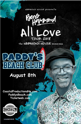 Beres Hammond — produced by Coastal Productions at Paddy's Beach Club, Westerly, RI